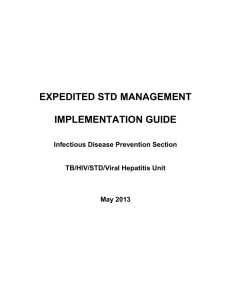 expedited std management - Texas Department of State Health