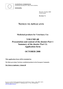 The Rules governing Veterinary medicinal products in the European
