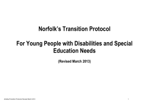 Revised Transition Protocols March 2013