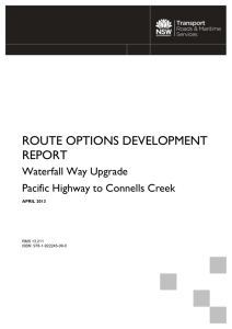 Route Options Development Report