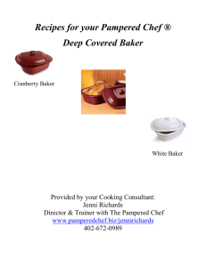Recipes for your Pampered Chef