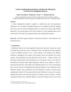 A direct mathematical method to calculate the efficiencies of 4π