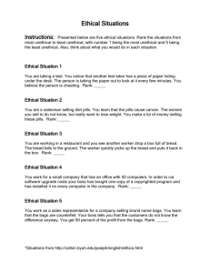 Ethical Situations Handout