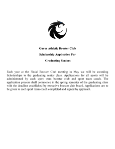 Guyer Athletic Booster Club Scholarships