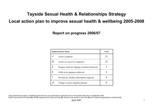 View the report - the NHS Tayside Sexual Health and Wellbeing