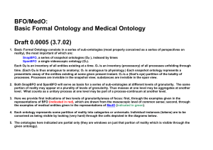 BFO/MedO: - Buffalo Ontology Site