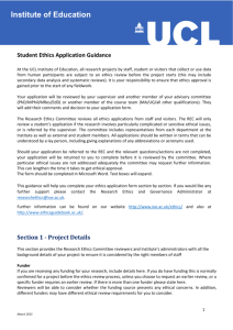 Student ethics guidelines - Institute of Education, University of London