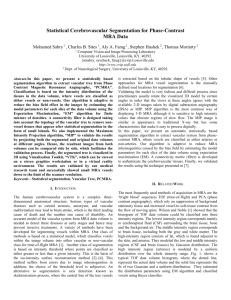 Statistical Cerebrovascular Segmentation for Phase