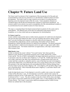 Chapter 9: Future Land Use The Future Land Use element of the