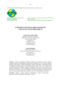 a regions spatial discontinuity and ways to overcome it