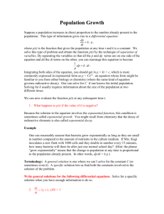 Differential Equations and Slope Fields