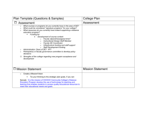 Completed Copy Checklist - Distance Education at LAMC