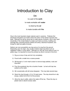 Introduction to Clay - Browns-Art