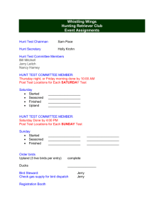 WWHRC August 2014 Volunteer and Worker Checklist