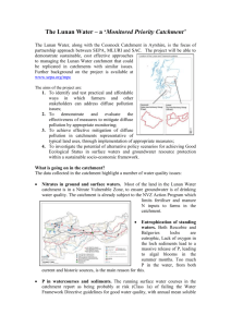 Monitored Priority Catchment and Environmental