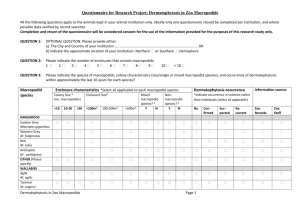 Dermatophytosis in Zoo Macropodids Questionnaire