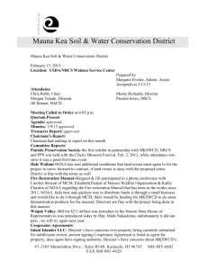 Mauna Kea Soil & Water Conservation District