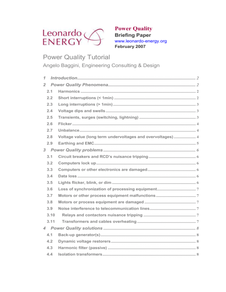 power quality case study