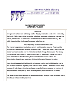 Internet Policy - Norwin Public Library