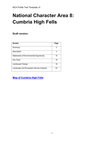 NCA Profile Text Template v3 National Character Area 8: Cumbria