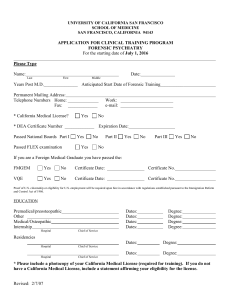 application form - UCSF Department of Psychiatry