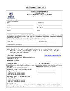 Hotel Reservation Form