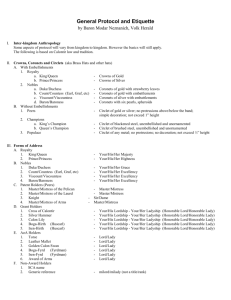 Basic Protocol and Etiquette