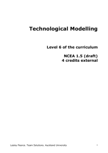 Tech Modelling Resource level 6
