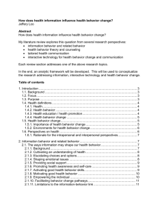 5. Interactive technology for health behavior change