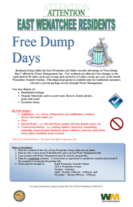 Established Collection Days: - Douglas County Solid Waste Program