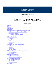 Laser Safety Manual