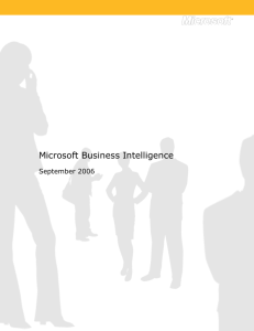 Overview of Microsoft Business Intelligence