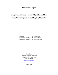 Comparison of Fuzzy C-mean Algorithm and Fuzzy Clustering and