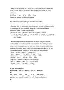 CHE121 Problem Paper 7 Key