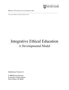 Integrative Ethical Education