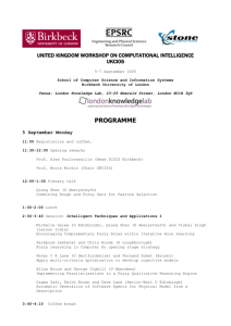 united kingdom workshop on computational intelligence