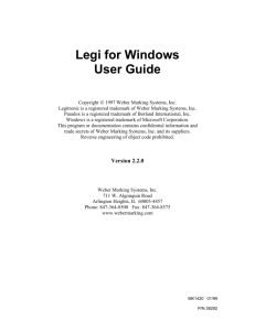 Installing Legi for Windows