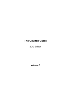 - The Council Guide