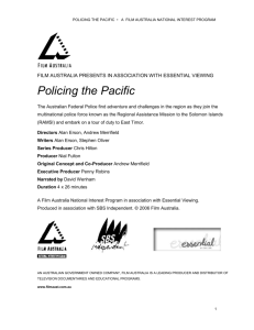 Policing the Pacific Press Kit - National Film and Sound Archive