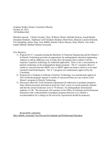 Graduate Studies Senate Committee Minutes