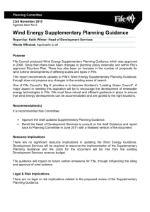 Wind Energy Supplementary Planning Guidance