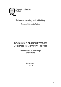 School of Nursing - Queen`s University Belfast