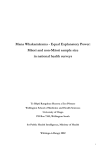 Equal explanatory power - Faculty of Medical and Health Sciences