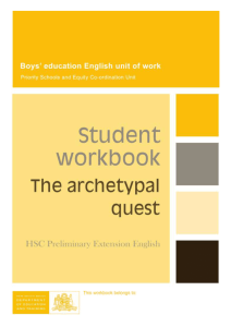 The Archetypal Quest Student Workbook