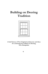 Building on Deering Tradition Booklet
