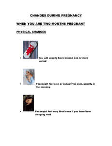 CHANGES DURING PREGNANCY