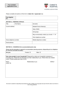 5. Application Form – Non Academic July 2015