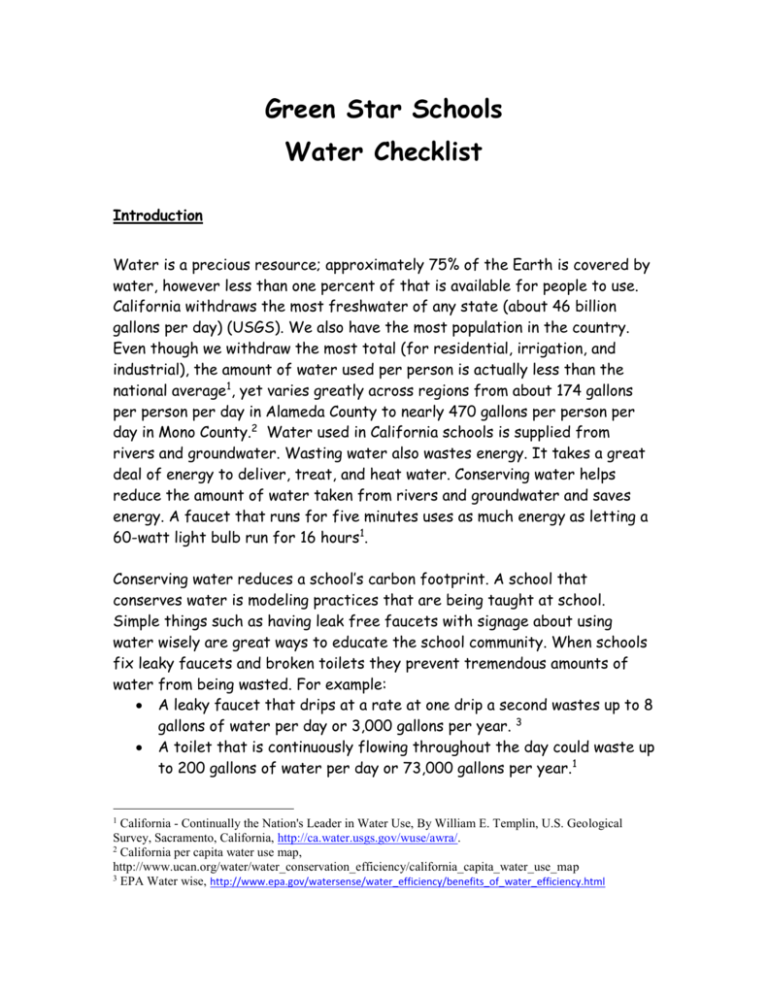 research questions about water conservation