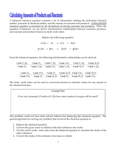 Limiting Reactants and Stoichiometry Calculations