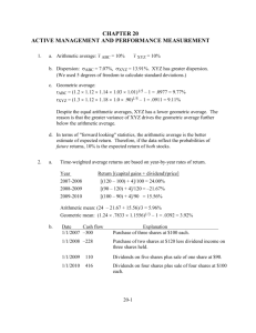 chapter 20: active management and performance